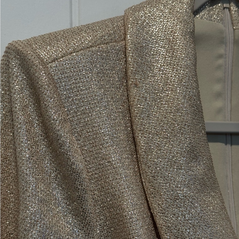 Adrianna Papell Gold Long sleeve dress Size 4 - Picture 5 of 15